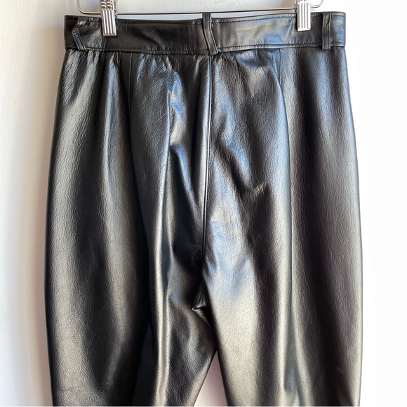 Black High Waisted Leather Trousers Sz 10 Bedoya & Sly Canada Women’s Pants EUC - Picture 7 of 10